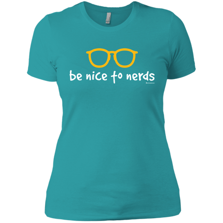 T-Shirts Tahiti Blue / X-Small Be Nice To Nerds Women's Premium T-Shirt