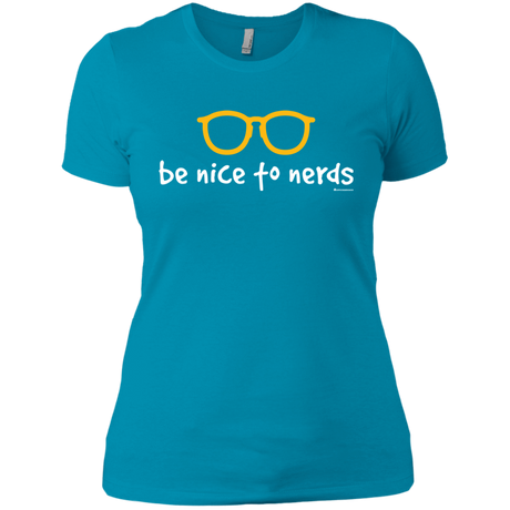 T-Shirts Turquoise / X-Small Be Nice To Nerds Women's Premium T-Shirt