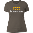T-Shirts Warm Grey / X-Small Be Nice To Nerds Women's Premium T-Shirt