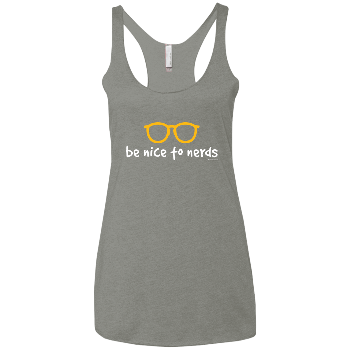T-Shirts Venetian Grey / X-Small Be Nice To Nerds Women's Triblend Racerback Tank