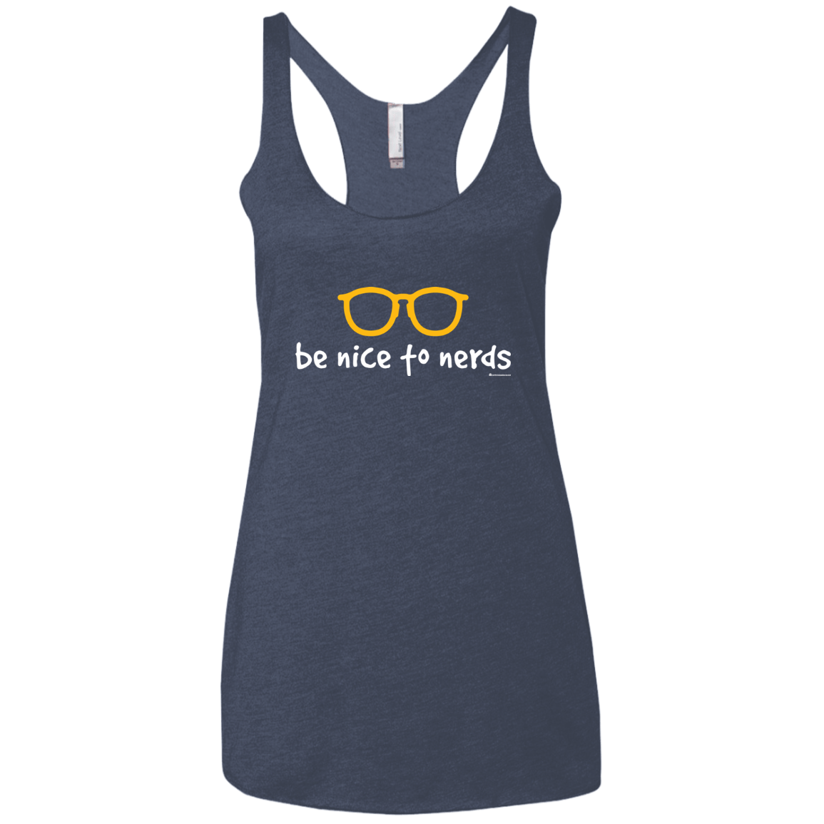T-Shirts Vintage Navy / X-Small Be Nice To Nerds Women's Triblend Racerback Tank