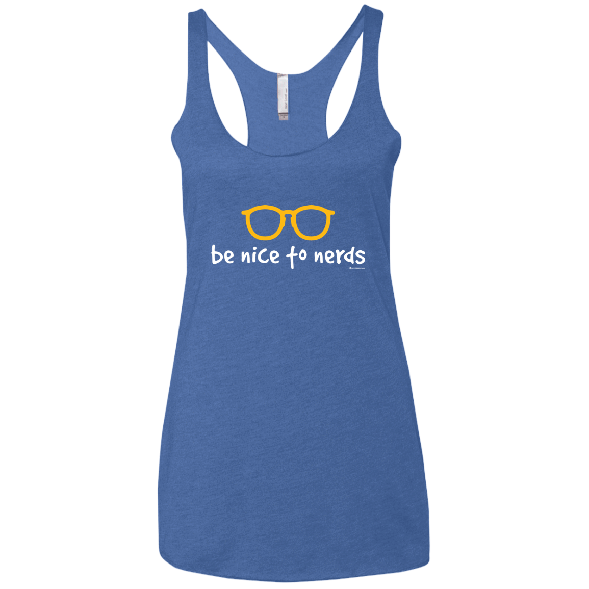 T-Shirts Vintage Royal / X-Small Be Nice To Nerds Women's Triblend Racerback Tank
