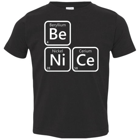 T-Shirts Black / 2T Be Nice Toddler Premium T-Shirt