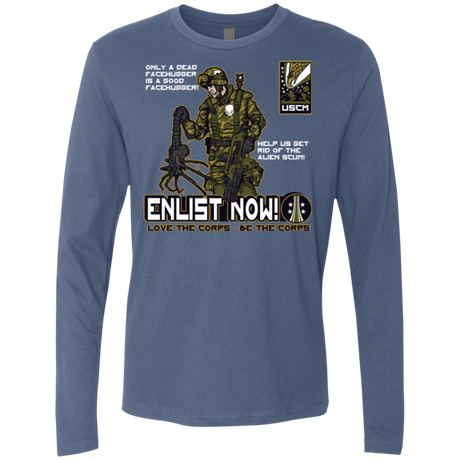 T-Shirts Indigo / Small Be The Corps Men's Premium Long Sleeve