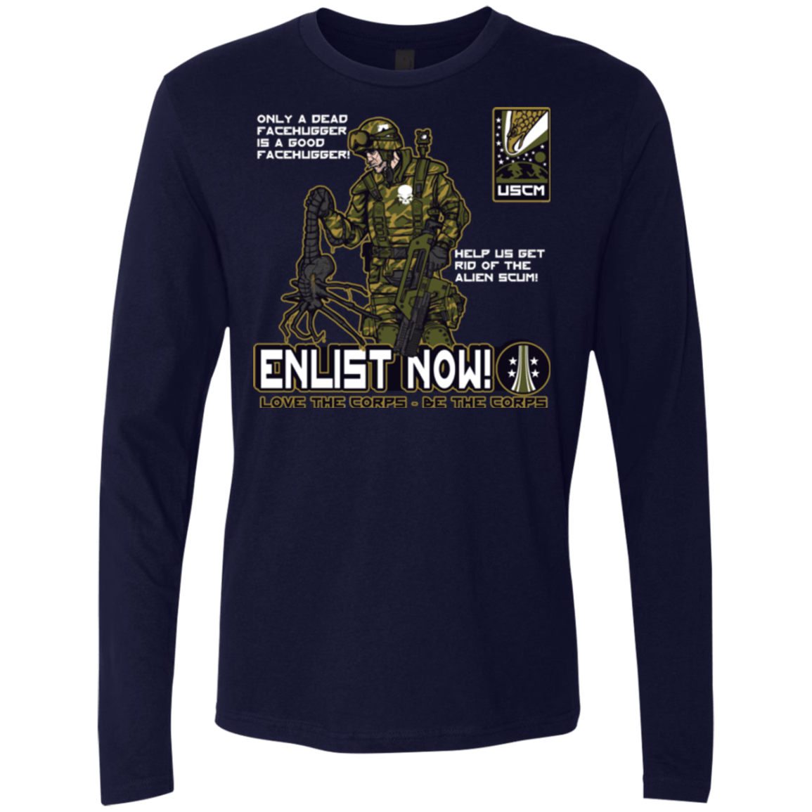 T-Shirts Midnight Navy / Small Be The Corps Men's Premium Long Sleeve