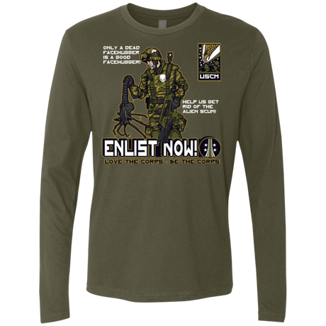 T-Shirts Military Green / Small Be The Corps Men's Premium Long Sleeve