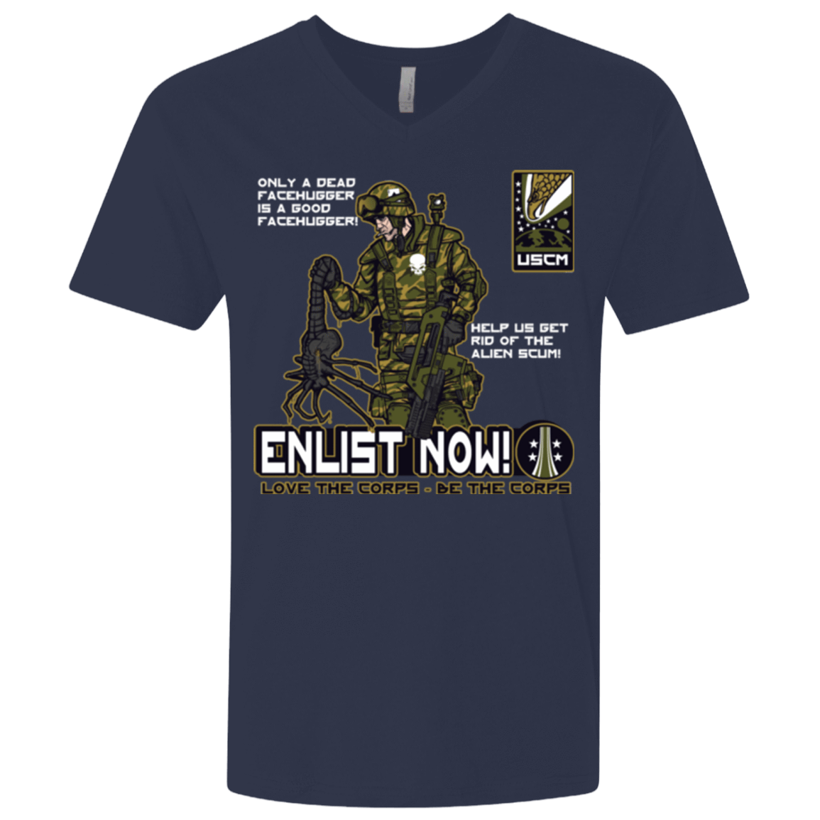 T-Shirts Midnight Navy / X-Small Be The Corps Men's Premium V-Neck