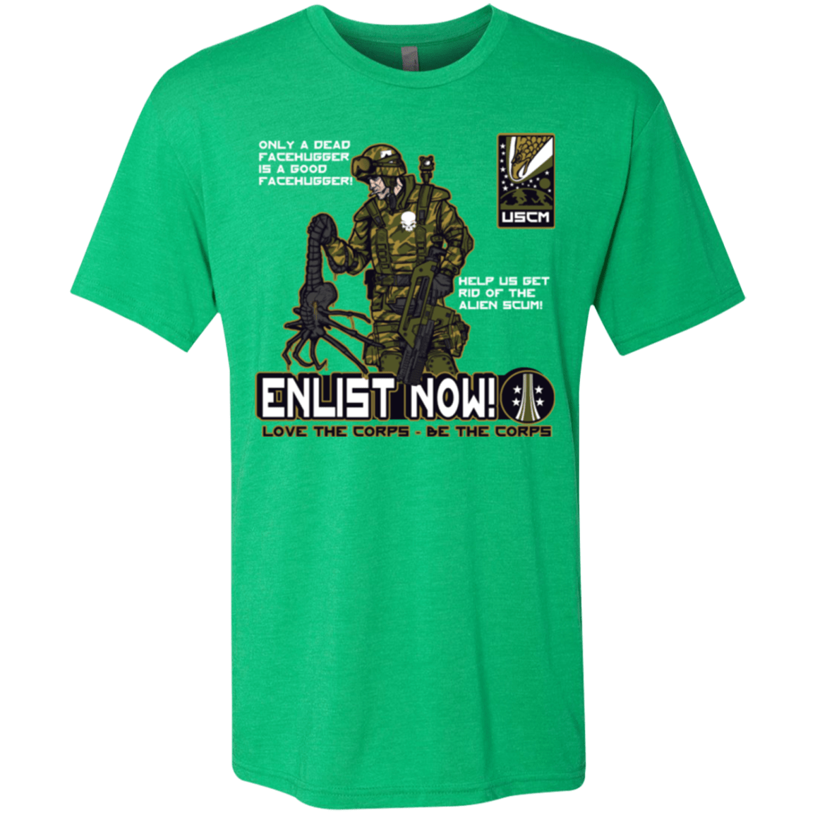 T-Shirts Envy / Small Be The Corps Men's Triblend T-Shirt