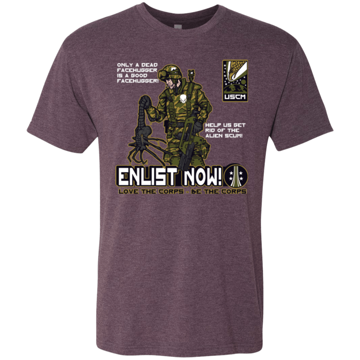 T-Shirts Vintage Purple / Small Be The Corps Men's Triblend T-Shirt