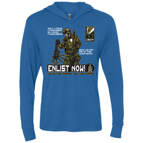 T-Shirts Vintage Royal / X-Small Be The Corps Triblend Long Sleeve Hoodie Tee