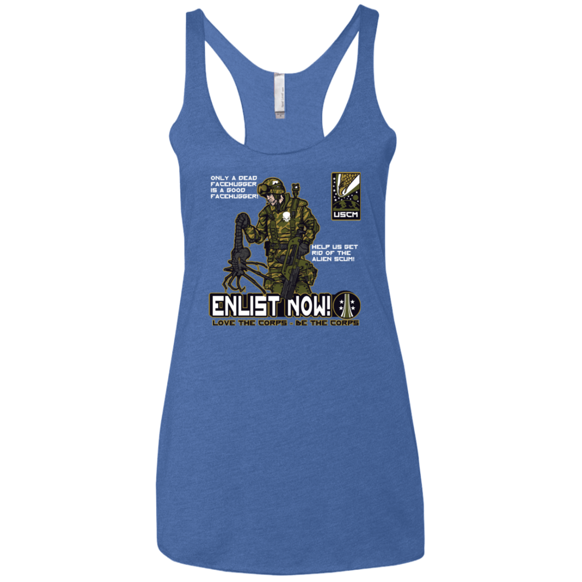 T-Shirts Vintage Royal / X-Small Be The Corps Women's Triblend Racerback Tank