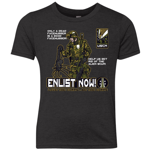 T-Shirts Vintage Black / YXS Be The Corps Youth Triblend T-Shirt