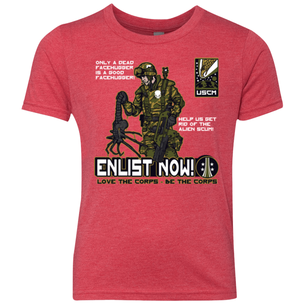 T-Shirts Vintage Red / YXS Be The Corps Youth Triblend T-Shirt