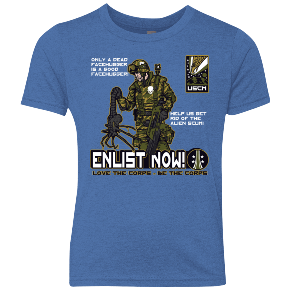 T-Shirts Vintage Royal / YXS Be The Corps Youth Triblend T-Shirt