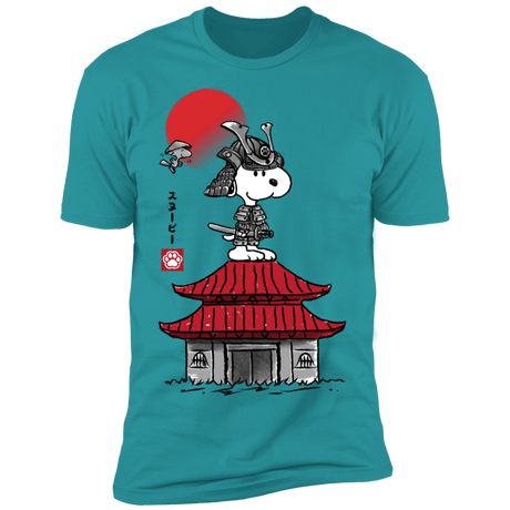 T-Shirts Tahiti Blue / S Beagle Samurai sumi-e Men's Premium T-Shirt