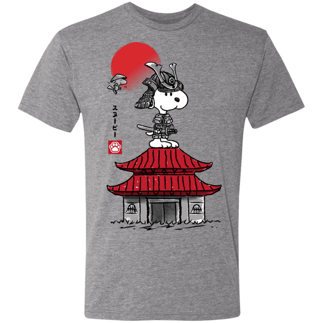 T-Shirts Premium Heather / S Beagle Samurai sumi-e Men's Triblend T-Shirt