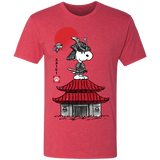 T-Shirts Vintage Red / S Beagle Samurai sumi-e Men's Triblend T-Shirt