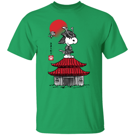 T-Shirts Irish Green / S Beagle Samurai sumi-e T-Shirt