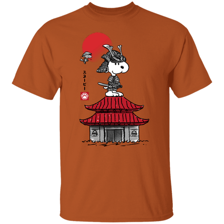 T-Shirts Texas Orange / S Beagle Samurai sumi-e T-Shirt