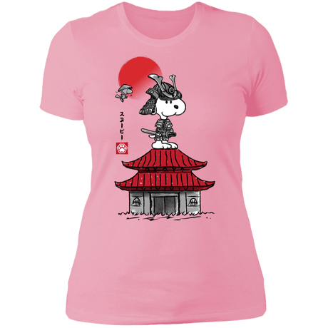 T-Shirts Light Pink / S Beagle Samurai sumi-e Women's Premium T-Shirt