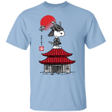 T-Shirts Light Blue / YXS Beagle Samurai sumi-e Youth T-Shirt