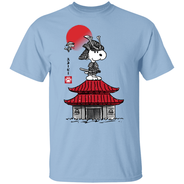 T-Shirts Light Blue / YXS Beagle Samurai sumi-e Youth T-Shirt