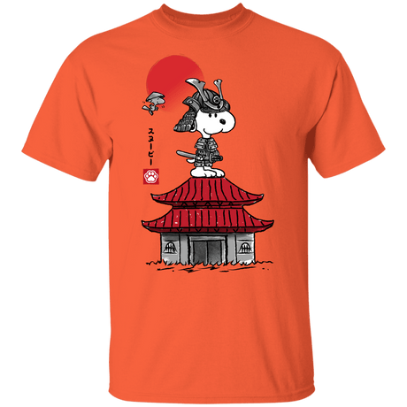 T-Shirts Orange / YXS Beagle Samurai sumi-e Youth T-Shirt