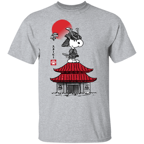 T-Shirts Sport Grey / YXS Beagle Samurai sumi-e Youth T-Shirt
