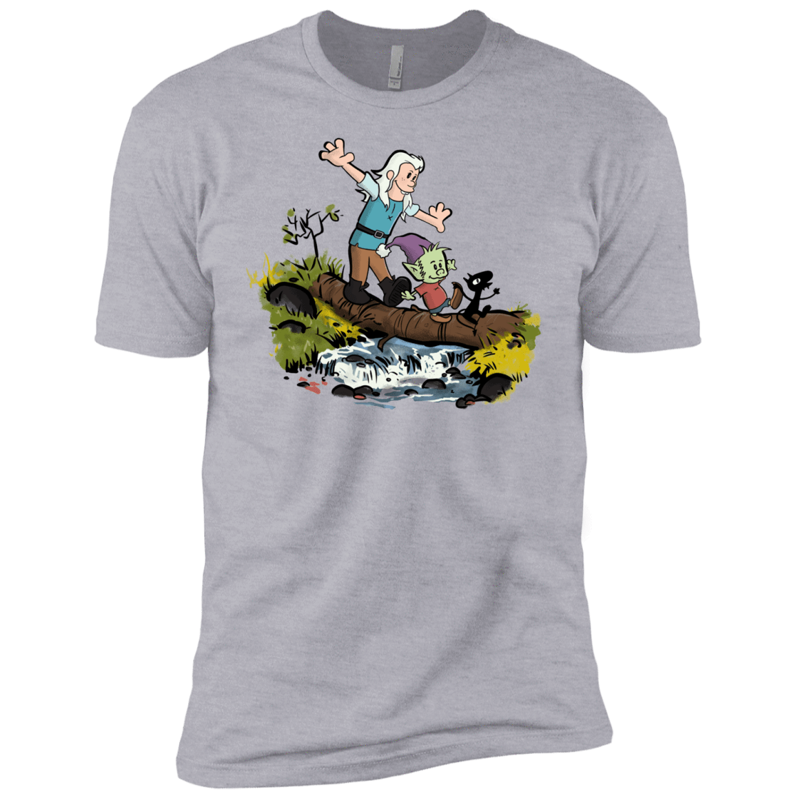 T-Shirts Heather Grey / YXS Bean and Elfo Boys Premium T-Shirt