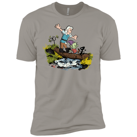 T-Shirts Light Grey / YXS Bean and Elfo Boys Premium T-Shirt