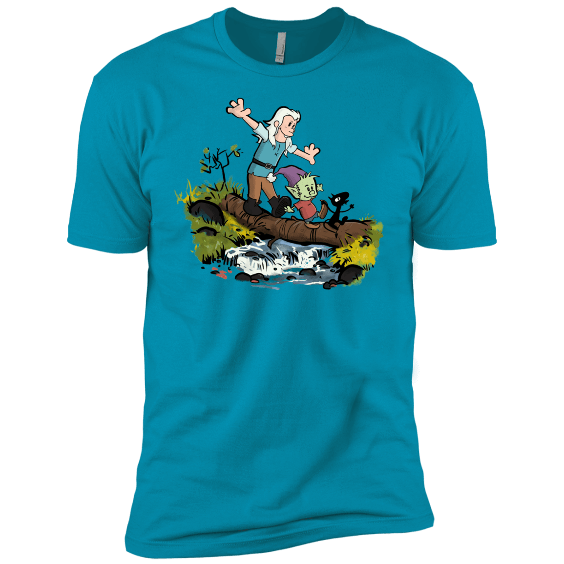 T-Shirts Turquoise / YXS Bean and Elfo Boys Premium T-Shirt