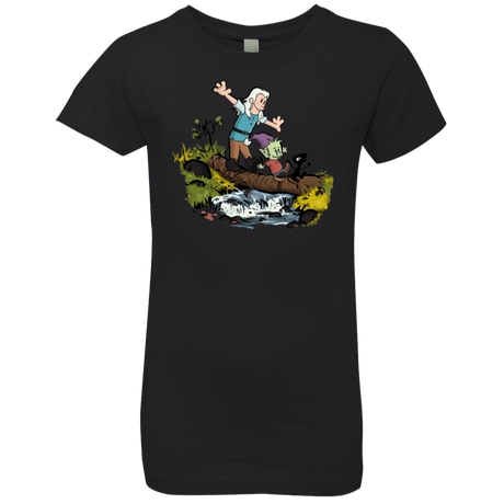 T-Shirts Black / YXS Bean and Elfo Girls Premium T-Shirt