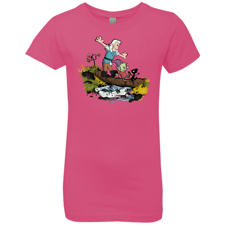 T-Shirts Hot Pink / YXS Bean and Elfo Girls Premium T-Shirt