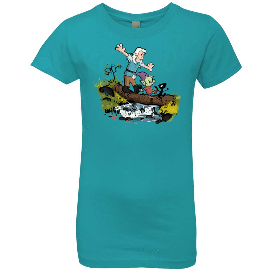 T-Shirts Tahiti Blue / YXS Bean and Elfo Girls Premium T-Shirt