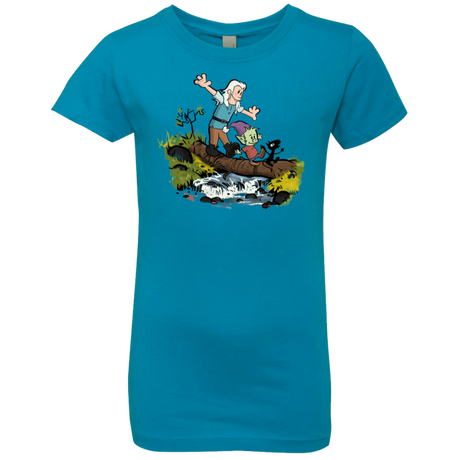 T-Shirts Turquoise / YXS Bean and Elfo Girls Premium T-Shirt