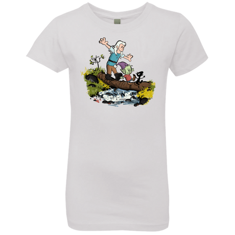 T-Shirts White / YXS Bean and Elfo Girls Premium T-Shirt