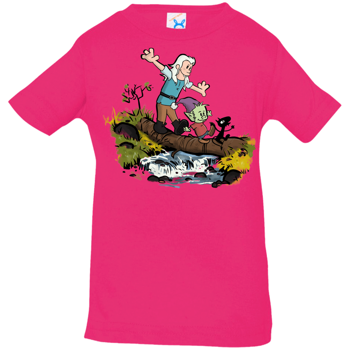 T-Shirts Hot Pink / 6 Months Bean and Elfo Infant Premium T-Shirt