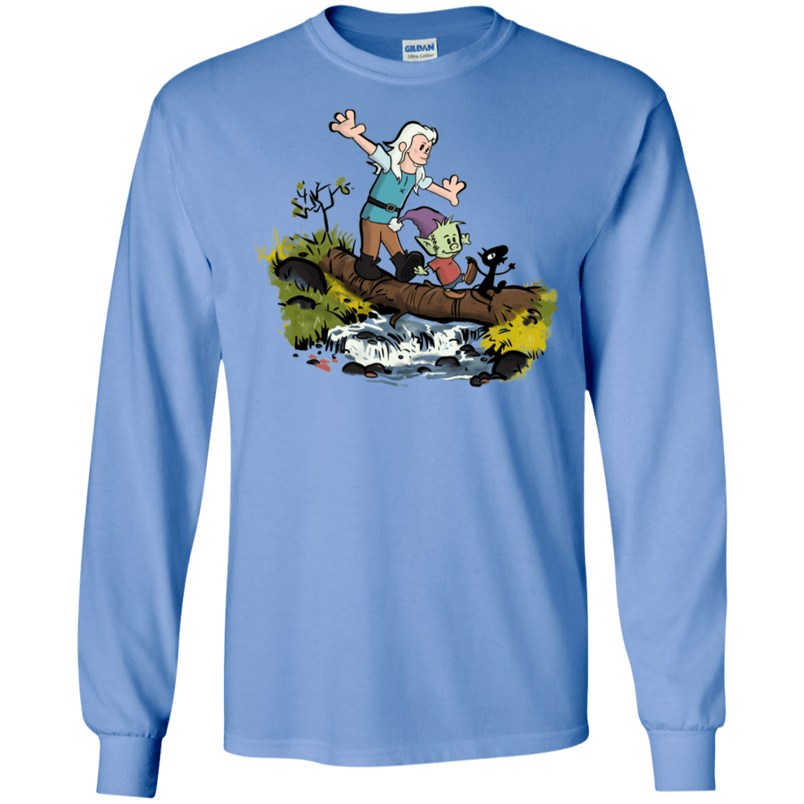 T-Shirts Carolina Blue / S Bean and Elfo Men's Long Sleeve T-Shirt