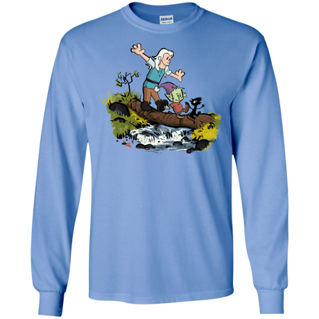 T-Shirts Carolina Blue / S Bean and Elfo Men's Long Sleeve T-Shirt