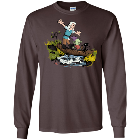 T-Shirts Dark Chocolate / S Bean and Elfo Men's Long Sleeve T-Shirt