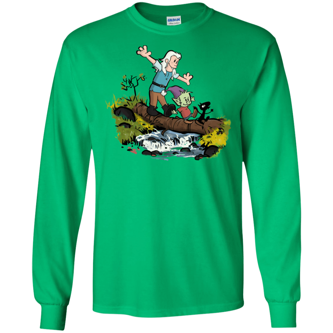 T-Shirts Irish Green / S Bean and Elfo Men's Long Sleeve T-Shirt