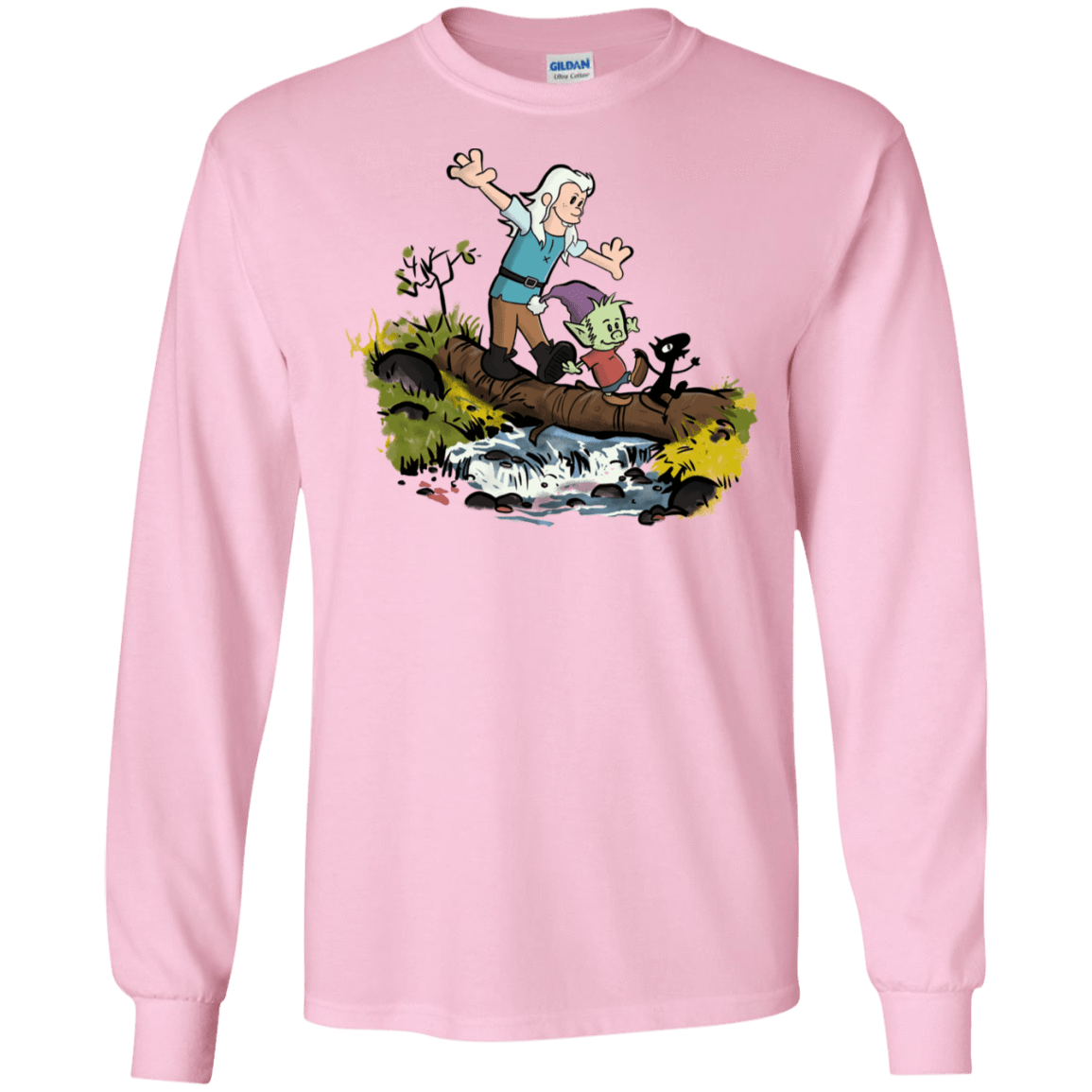 T-Shirts Light Pink / S Bean and Elfo Men's Long Sleeve T-Shirt