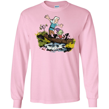 T-Shirts Light Pink / S Bean and Elfo Men's Long Sleeve T-Shirt