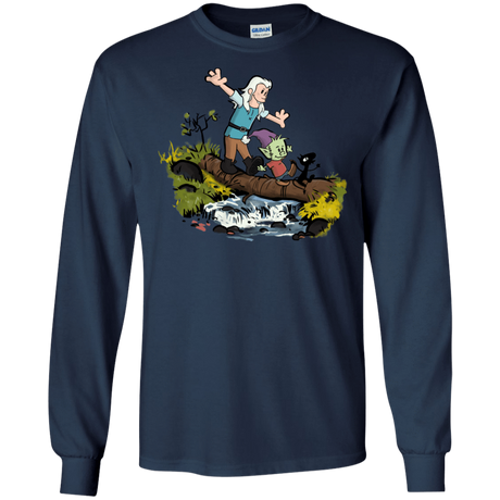 T-Shirts Navy / S Bean and Elfo Men's Long Sleeve T-Shirt