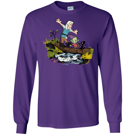 T-Shirts Purple / S Bean and Elfo Men's Long Sleeve T-Shirt