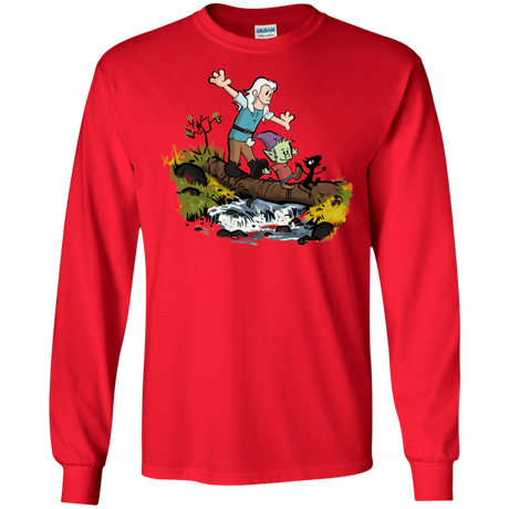 T-Shirts Red / S Bean and Elfo Men's Long Sleeve T-Shirt