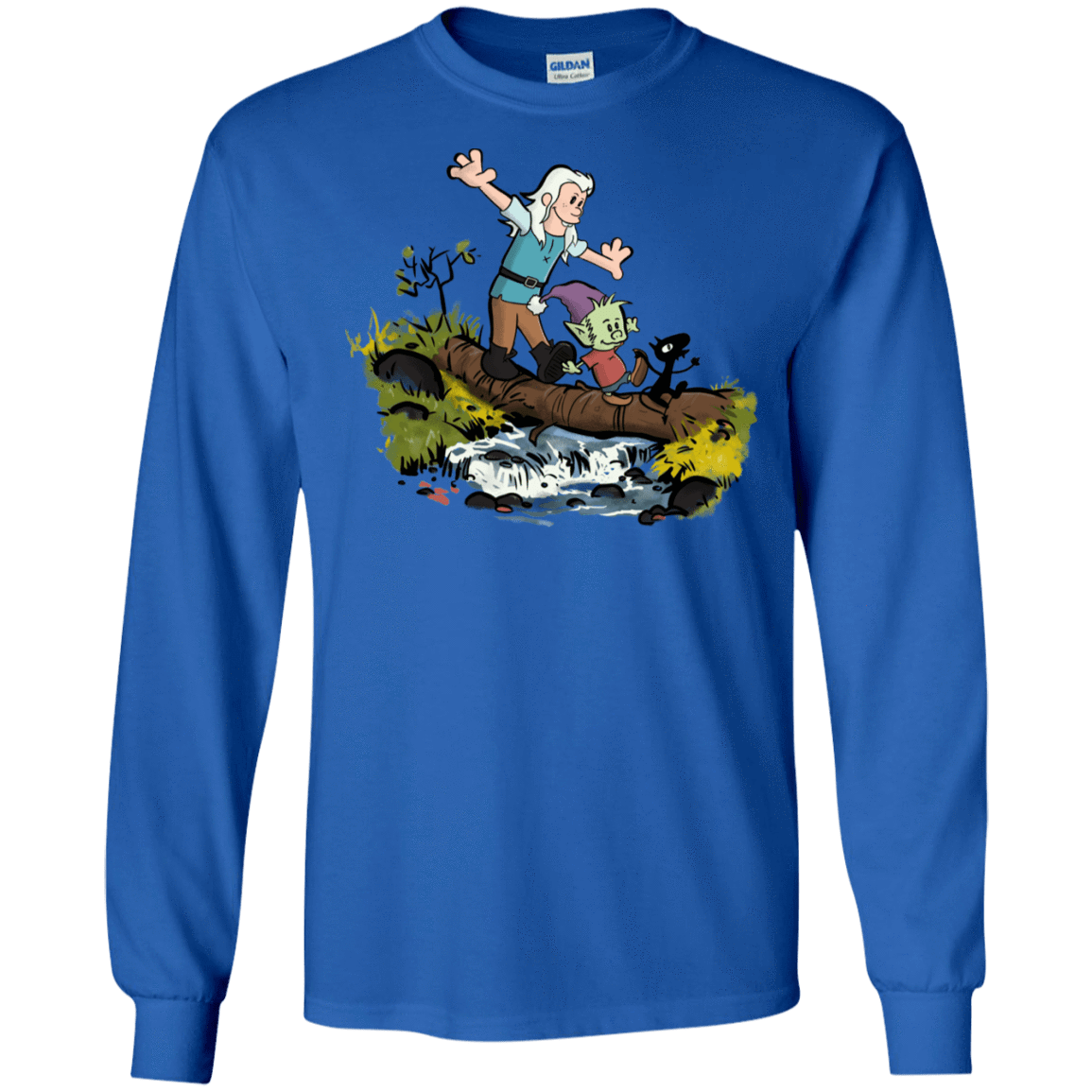 T-Shirts Royal / S Bean and Elfo Men's Long Sleeve T-Shirt