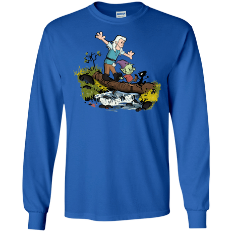 T-Shirts Royal / S Bean and Elfo Men's Long Sleeve T-Shirt