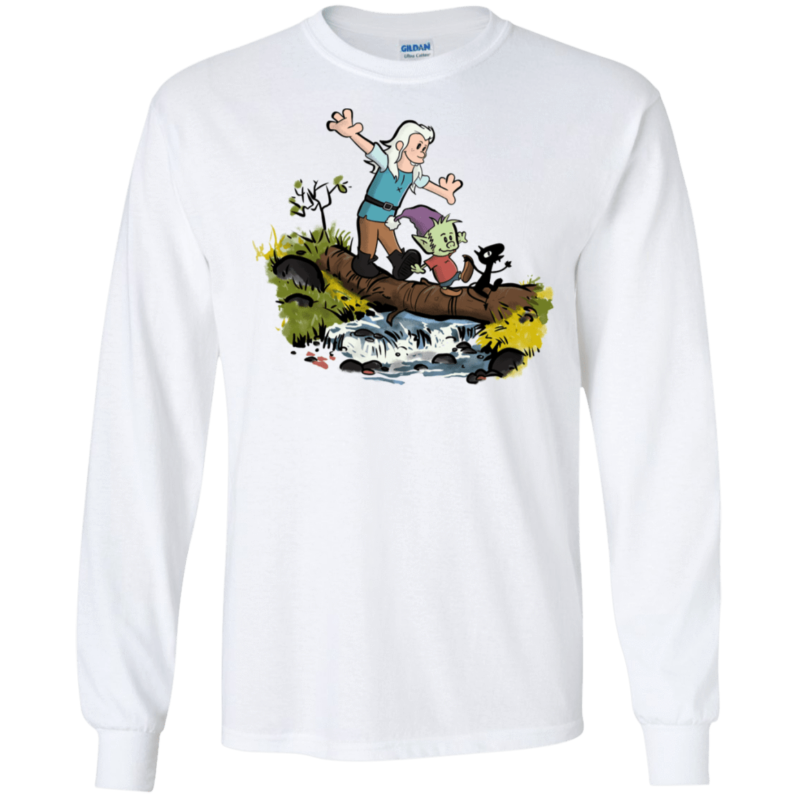 T-Shirts White / S Bean and Elfo Men's Long Sleeve T-Shirt