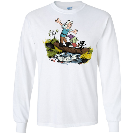 T-Shirts White / S Bean and Elfo Men's Long Sleeve T-Shirt